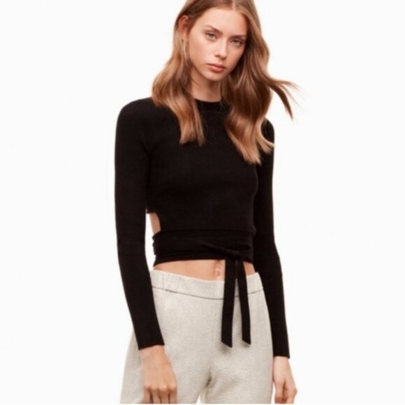 Wilfred Merino Wool Mayrac Sweater Dark Brown - Picture 1 of 9